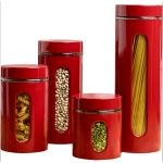Canister Set Red – 4 Piece
