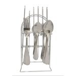 Cutlery Set Stainless Steel + Stand-24 Piece