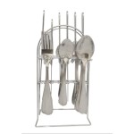 Cutlery Set Stainless Steel + Stand-24 Piece