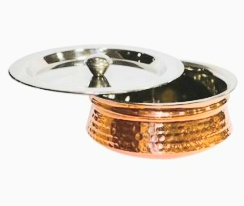 Screenshot_20220720-140053_Samsung-Internet.jpg Copper Handi Bowl with Steel Lid-Medium - Image 1