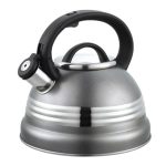 Stove Top Kettle 3 Litre Non-Electric (Induction) with Whistle-Grey