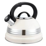 Stove Top Kettle 3 Litre Non-Electric (Induction) with Whistle-White