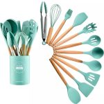 Kitchen Utensil Tool Set 12 Piece – Mint Green