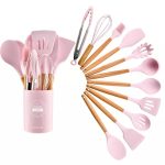 Kitchen Utensil Tool Set 12 Piece – Pink