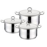 Stainless Steel Large Pots-6 Piece