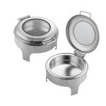 Chafing Dish Round Flat Top Window