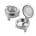 Chafing Dish Round Flat Top Window