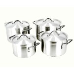 Unique Stock Pot Set Medium-8 Piece