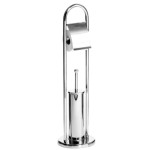 Toilet Brush And Roll Holder Set -Stainless Steel