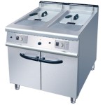 Gas Deep 2-Tank 2-Basket with Cabinet