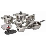 16pcs Stainless Steel Cookware