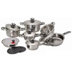 16pcs Stainless Steel Cookware