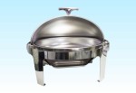 Stainless Steel Oval Roll Top Chafing Dish - Image 2