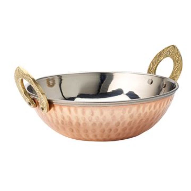 Copper Kadai Or Serving Dish 02