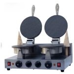 Double Heads Ice Cream Cone Machine