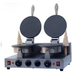Double Heads Ice Cream Cone Machine