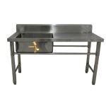 Single Pot Sink with 50cm Workspace