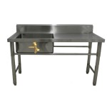 Single Pot Sink 1600mm with 1 Meter Work Space