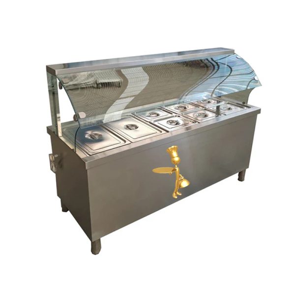 Bain Marie Food Warmer 5 Pan 1800mm