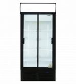 Fridge Star Double Sliding Door Beverage Fridge 890mm