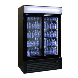 DOUBLE SLIDING DOOR BEVERAGE FRIDGE 1120MM