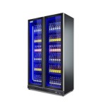 Commercial Beverage Cooler Refrigerator Double Full Glass Door - Image 2
