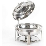Chafing Dish Round Steel Lid-12 Litre - Image 4