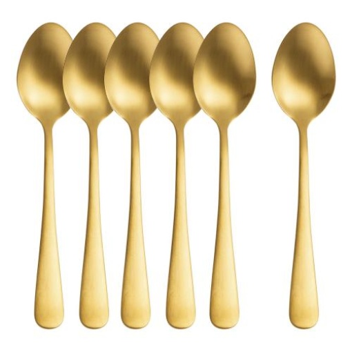Cutlery-Tablespoons-Gold-Pack-of-6-510x510-1.jpg Teaspoons Gold-Pack of 6 - Image 1