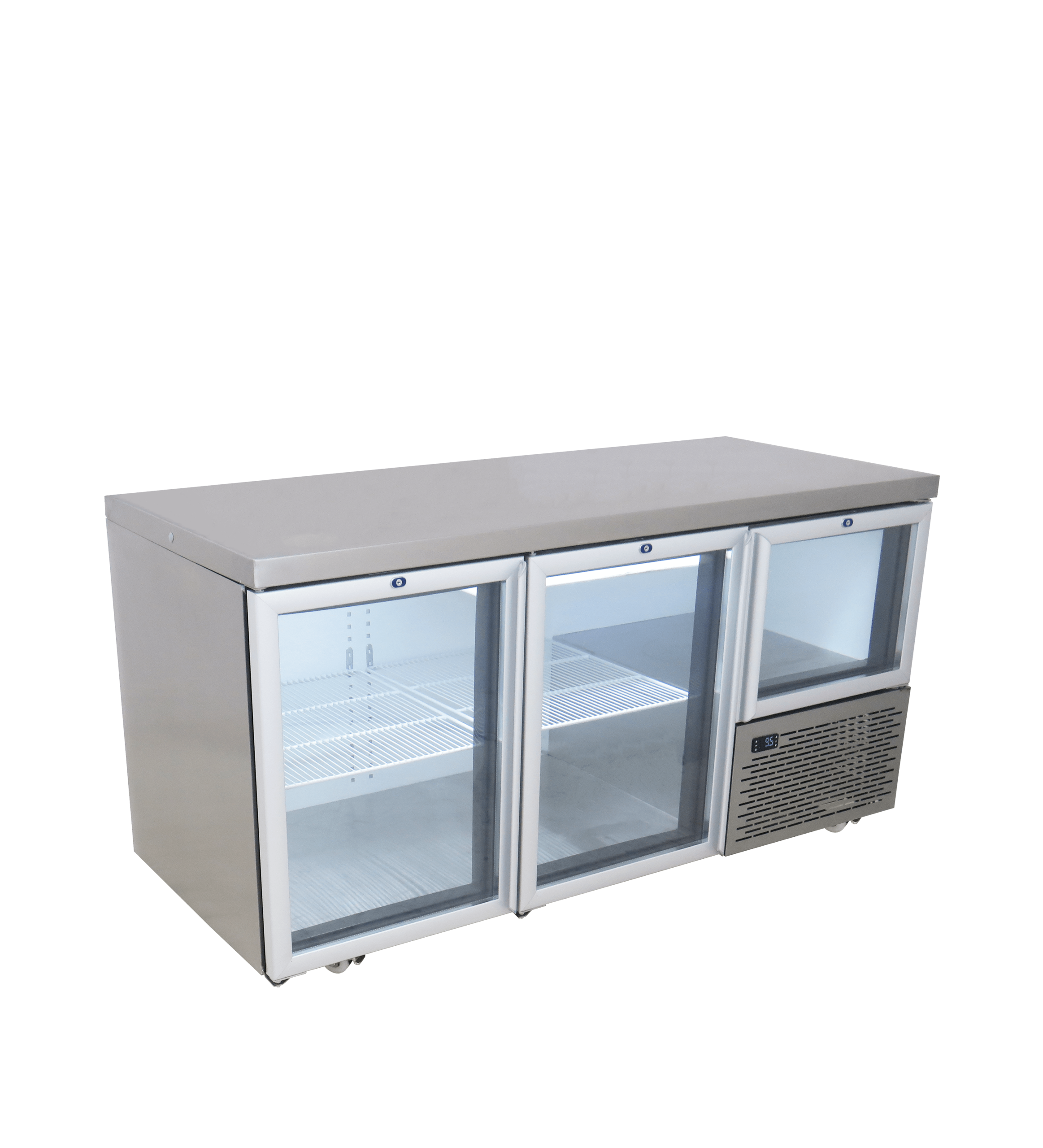 Right-3D-10.png 2.5 Glass Door Underbar Fridge 1722mm / 633L - Image 1
