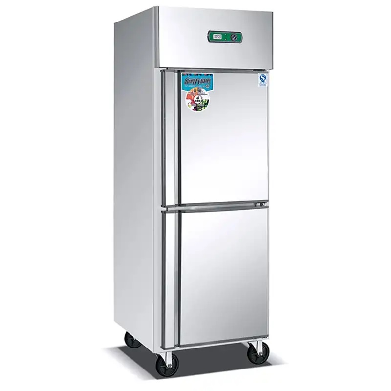 Stainless Steel 2 Door Fridge Freezer