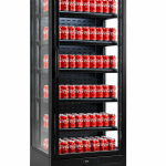 Glass Door Upright Air Open Chiller Single  Door
