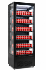 Glass Door Upright Air Open Chiller Single  Door