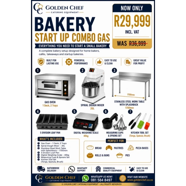 Bakery Start Up Combo Gas