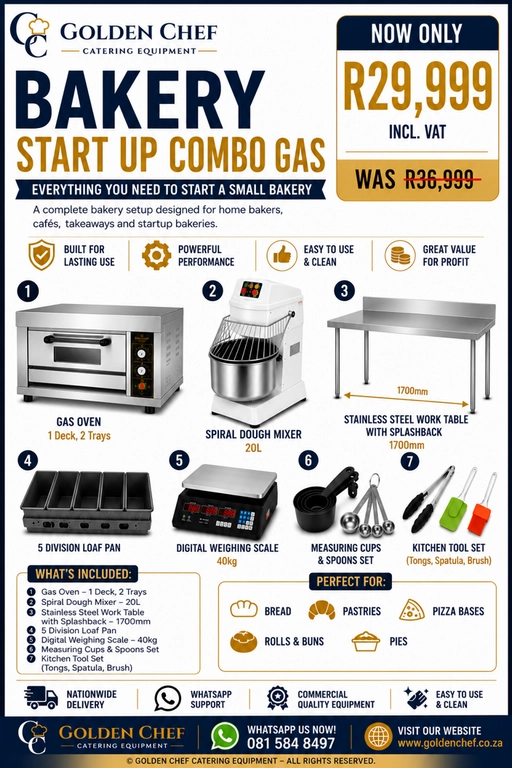 Bakery Start Up Combo Gas